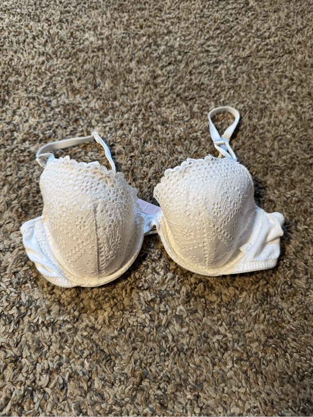 Victoria's Secret White Lace Push-Up Bra